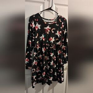 Girls 12C Christmas Long Sleeve Dress Sz Xl